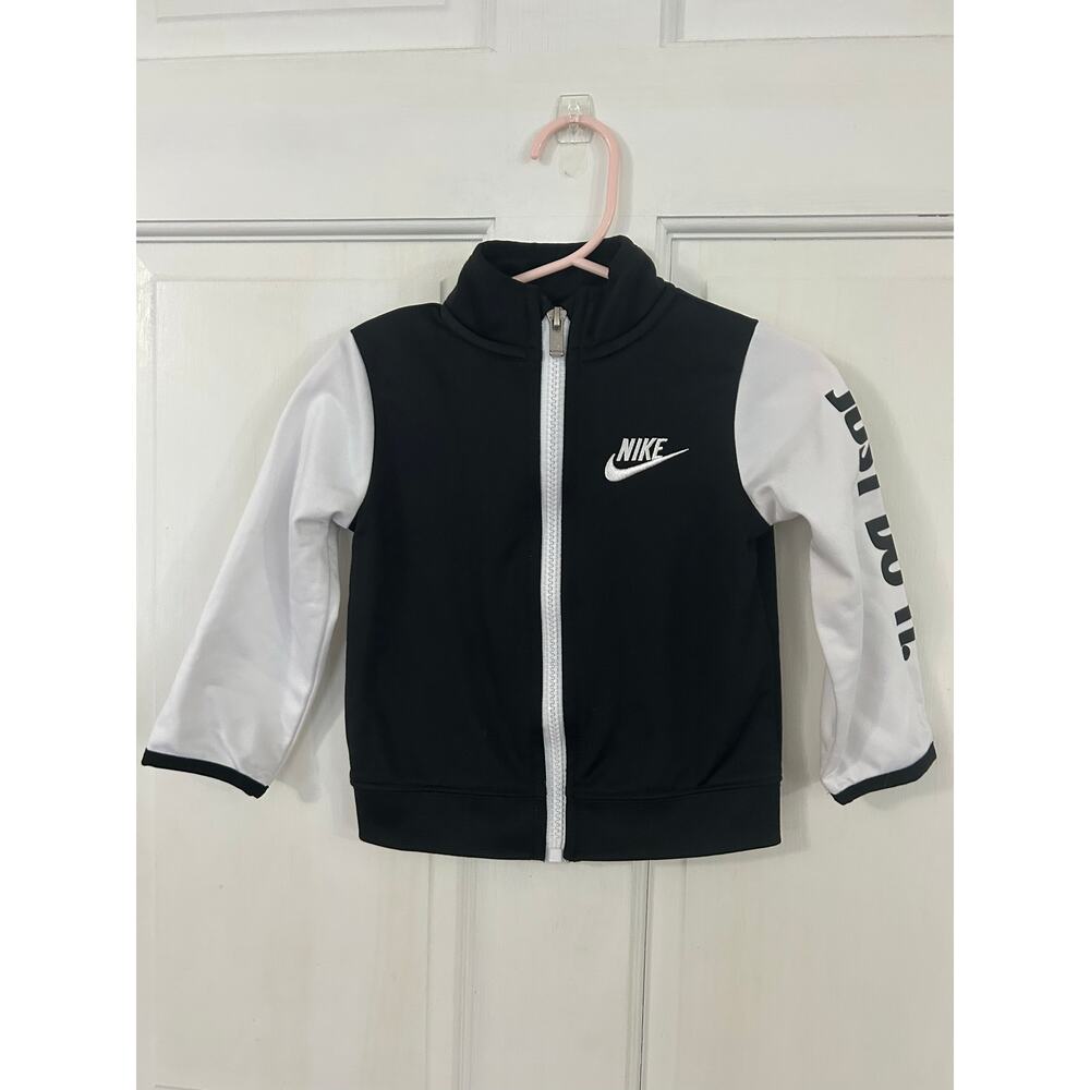 Nike 18 Month Black/White Zip Up